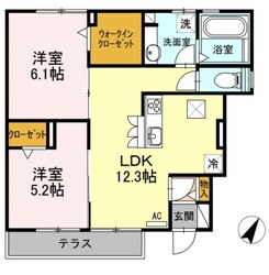 大場駅 徒歩6分 1階の物件間取画像